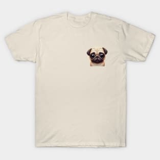 Small Version - Classic Pug Artwork T-Shirt